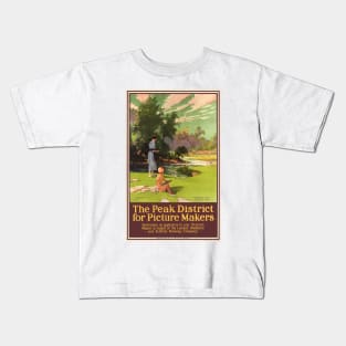 The peak district for picture makers Vintage Poster 1920s Kids T-Shirt